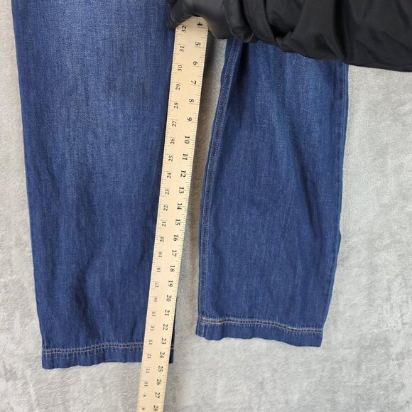 Sam Edelman Paperbag Jeans Womens 28 Blue High Rise Wide Leg Crop 100% Cotton - Picture 9 of 12